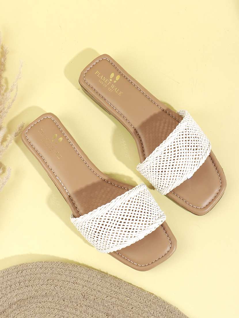 women white slip on sandal