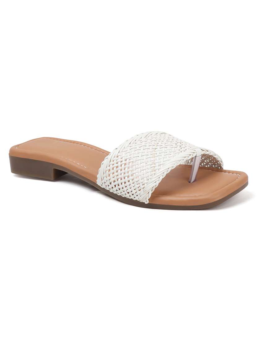 women white slip on sandal - 22177075 -  Standard Image - 3