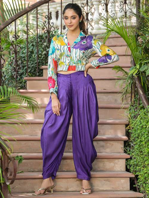 women printed long sleeve ethnic co-ord set - 22177090 -  Standard Image - 0