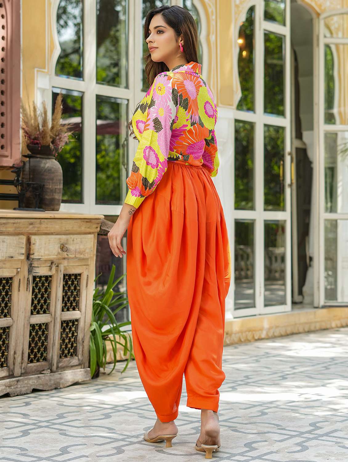 women printed long sleeve ethnic co-ord set - 22177092 -  Standard Image - 3