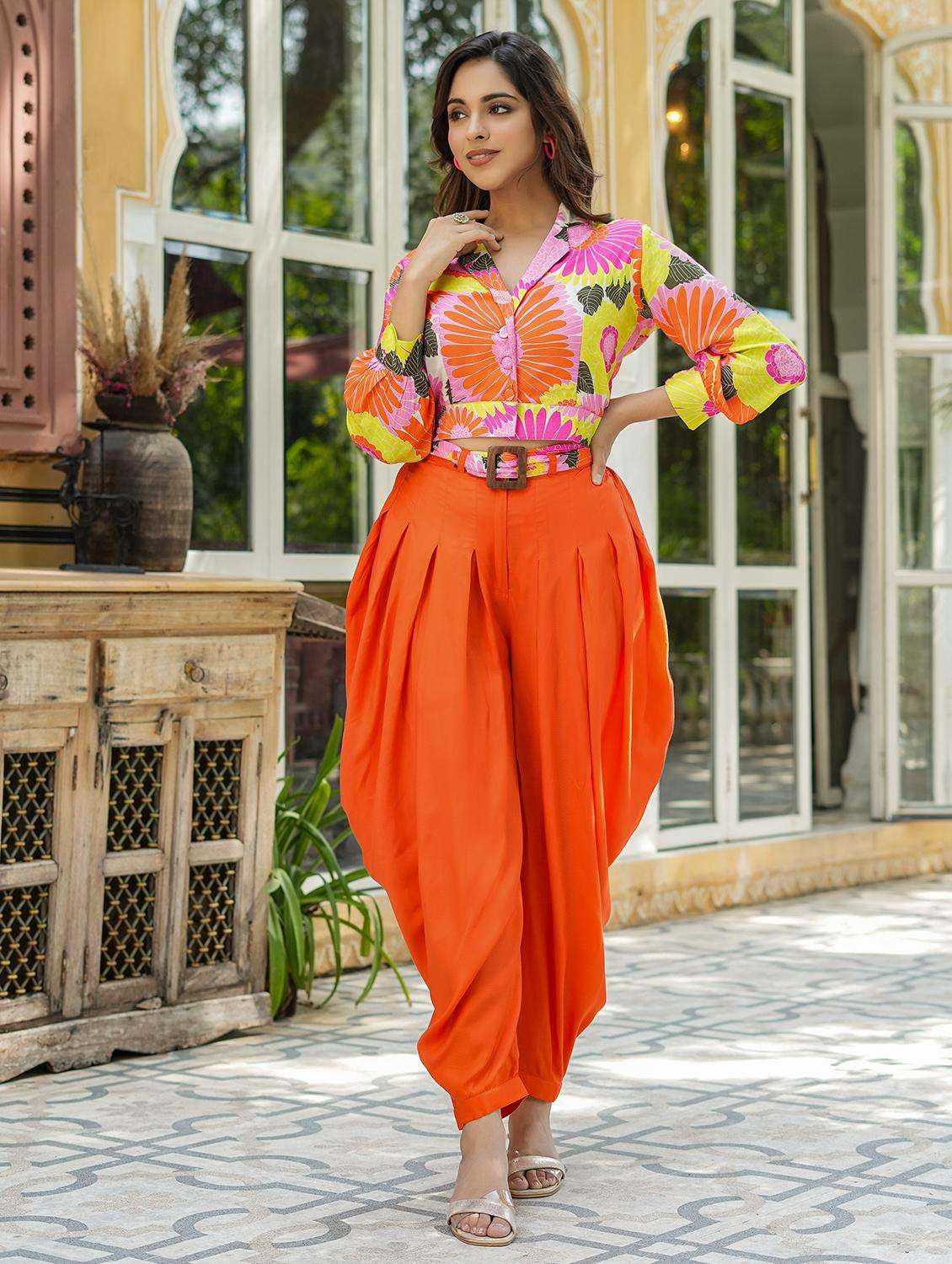 women printed long sleeve ethnic co-ord set - 22177092 -  Standard Image - 3