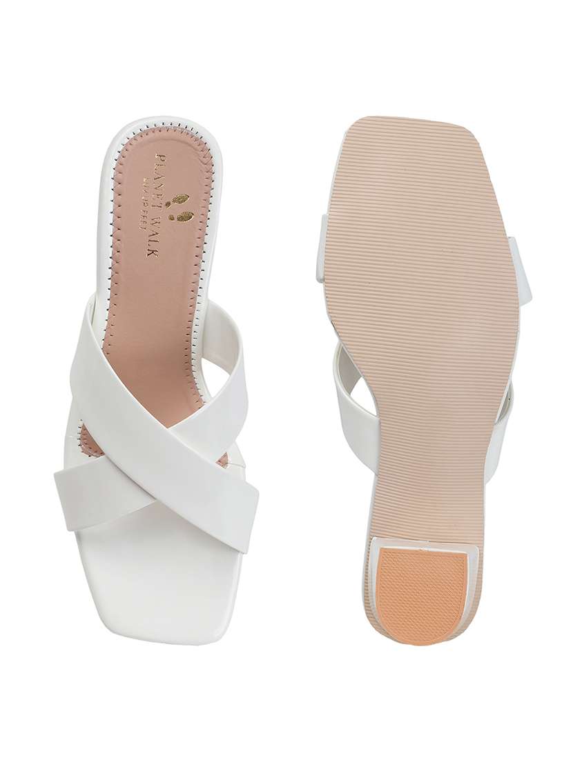 women white slip on block heel sandal - 22177101 -  Standard Image - 5