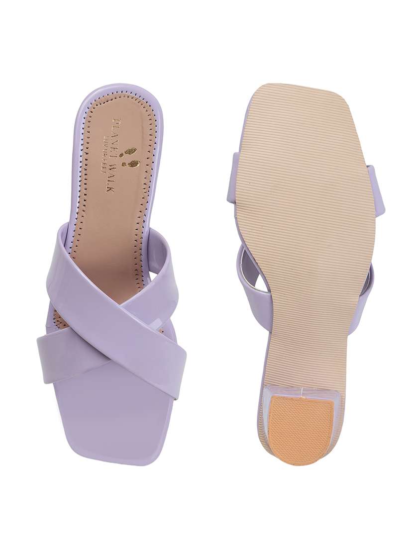 women lavender slip on slip on sandal - 22177102 -  Standard Image - 5