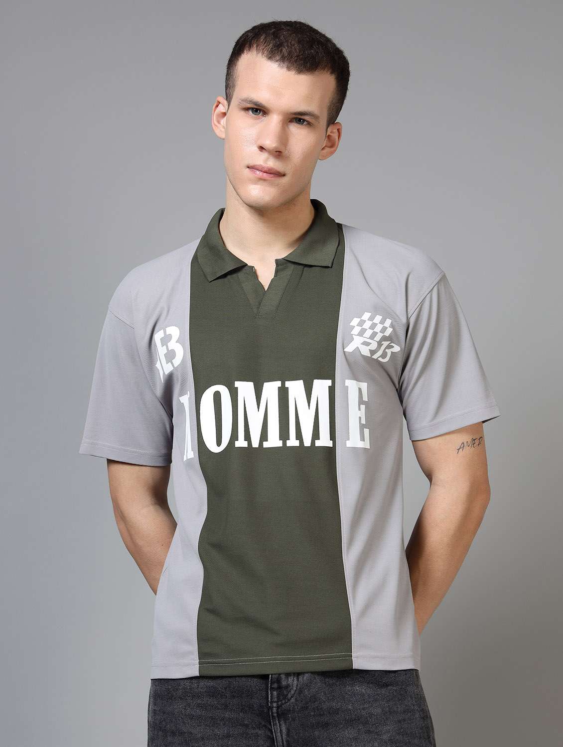 men short sleeve regular fit polo t-shirt