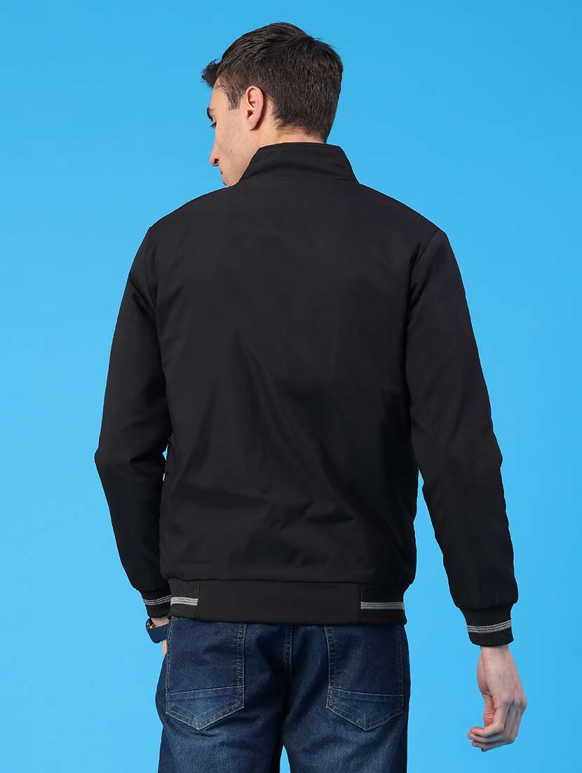 men solid long sleeve insulator bomber jacket - 22177203 -  Standard Image - 3