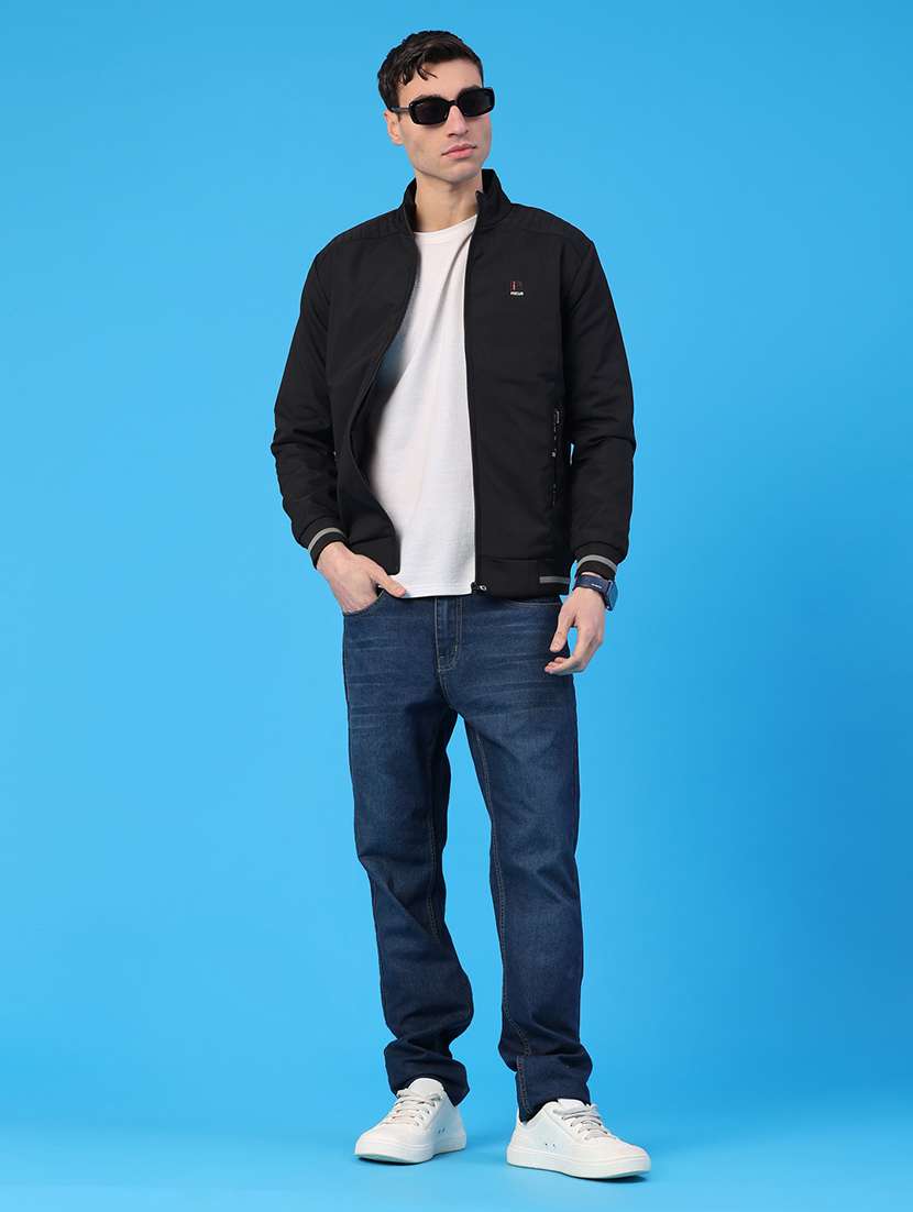 men solid long sleeve insulator bomber jacket - 22177203 -  Standard Image - 5