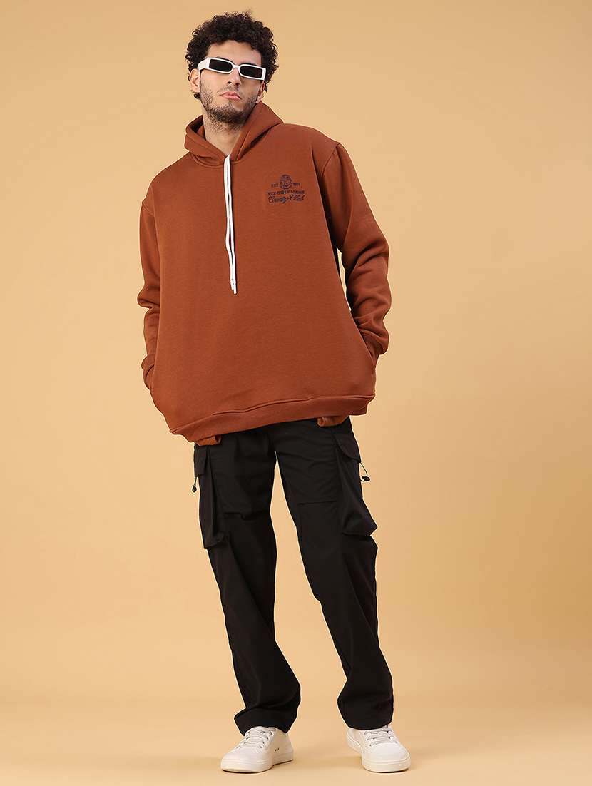 men solid mid rise regular fit cargo - 22177212 -  Standard Image - 5