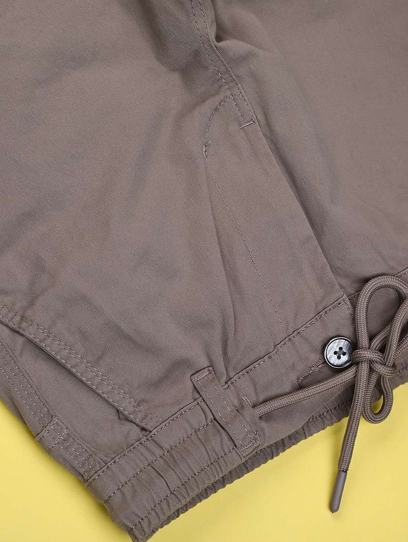 boys solid mid rise regular fit cargo - 22177235 -  Standard Image - 3