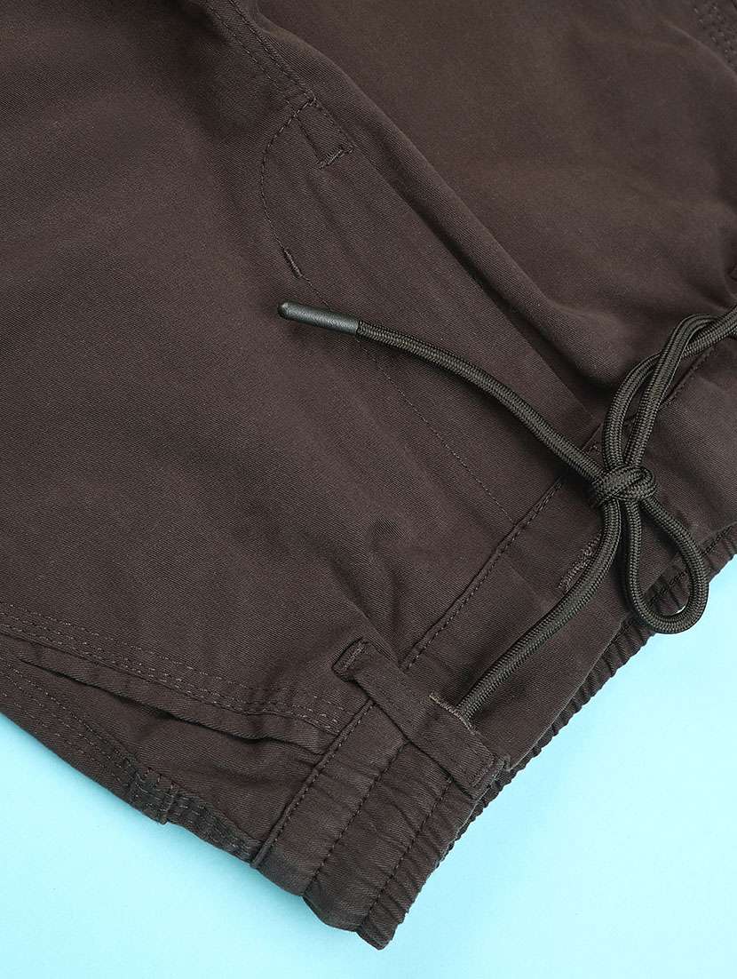 boys solid mid rise regular fit cargo - 22177237 -  Standard Image - 3