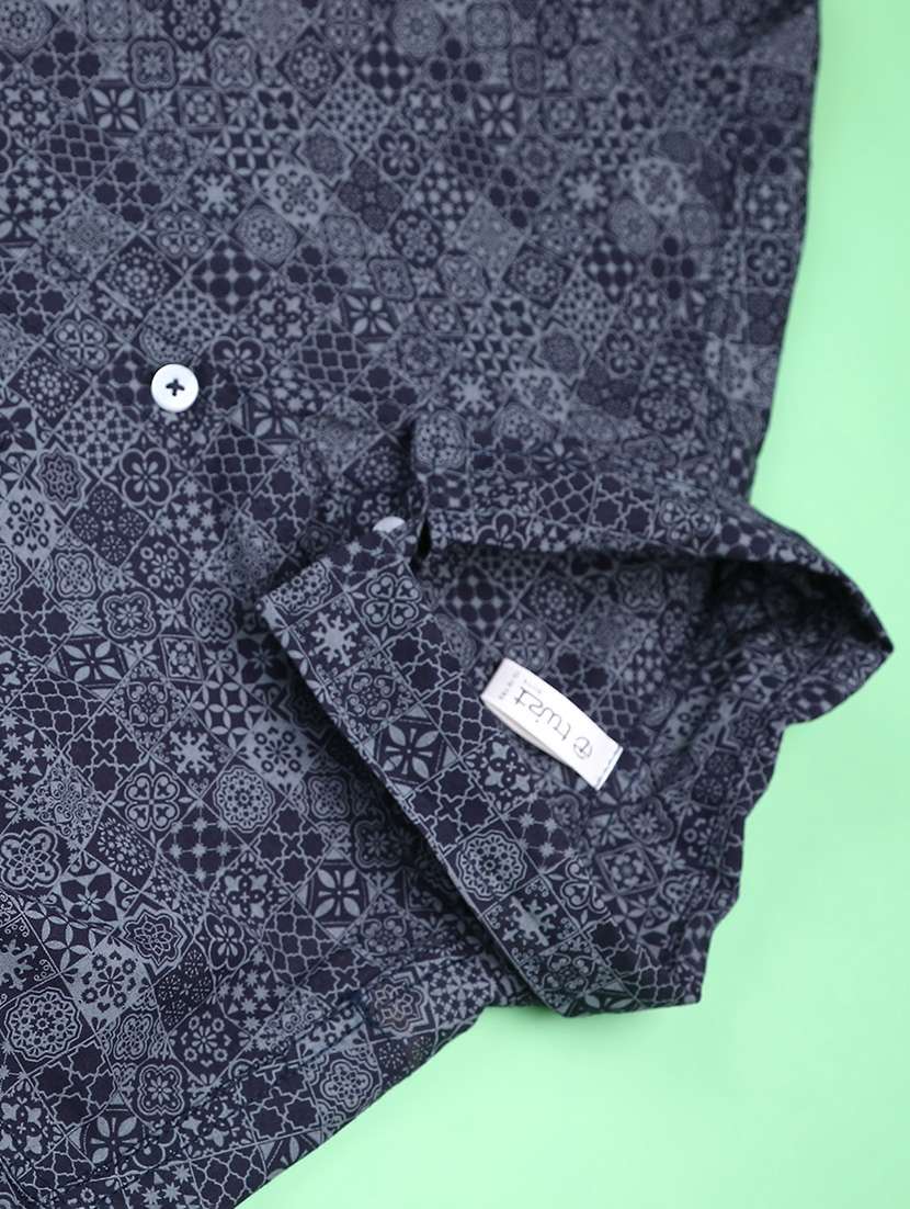 boys printed collared long sleeve shirt - 22177258 -  Standard Image - 3