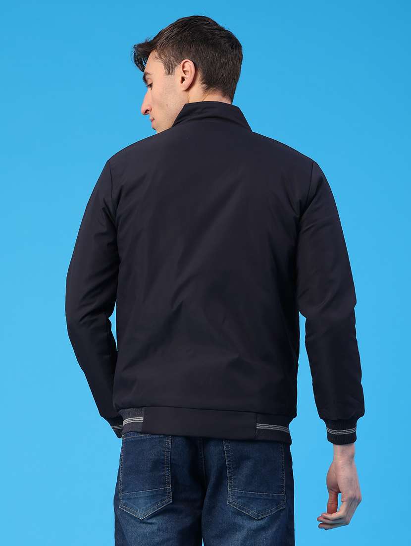 men solid long sleeve insulator bomber jacket - 22177277 -  Standard Image - 3