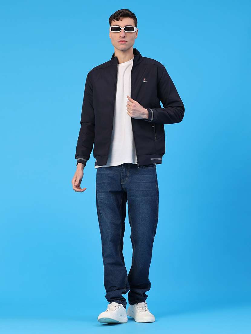 men solid long sleeve insulator bomber jacket - 22177277 -  Standard Image - 5