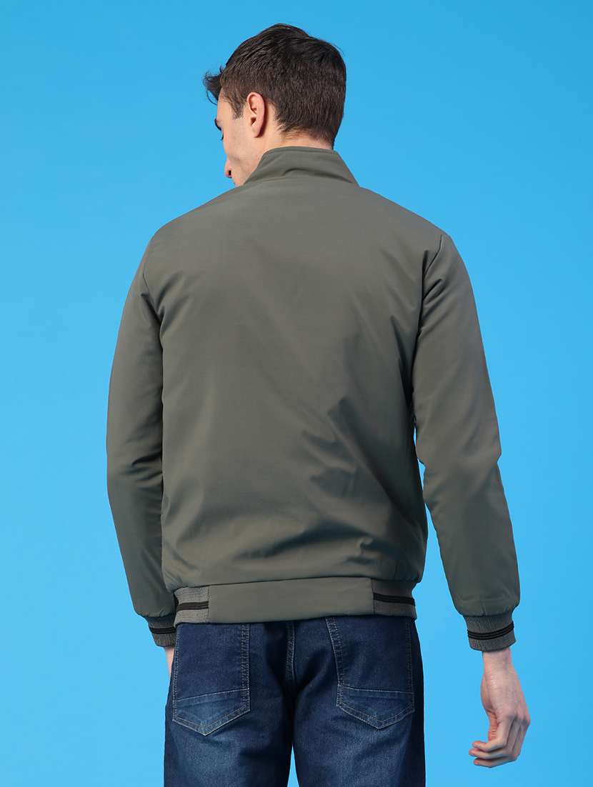 men solid long sleeve insulator bomber jacket - 22177278 -  Standard Image - 3