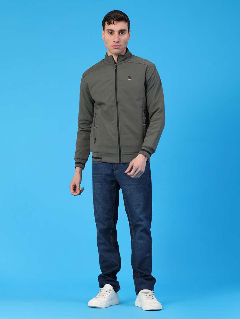 men solid long sleeve insulator bomber jacket - 22177278 -  Standard Image - 5