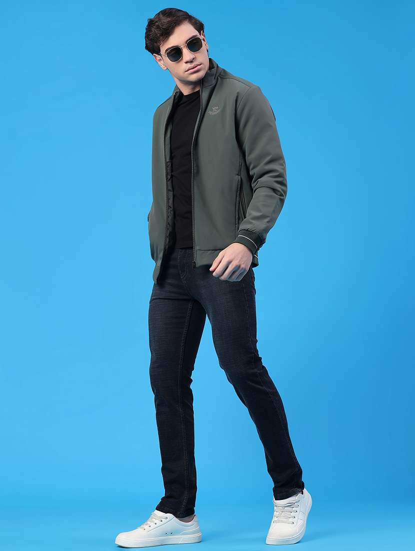 men solid long sleeve insulator bomber jacket - 22177645 -  Standard Image - 5