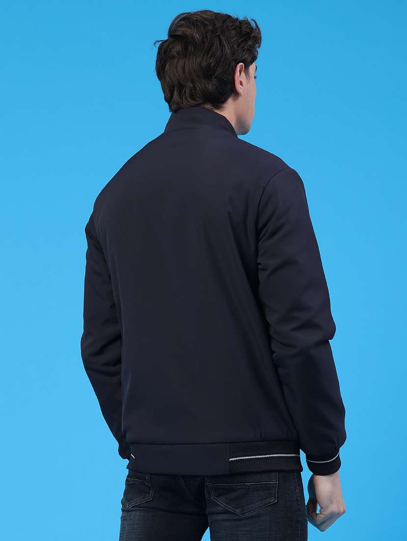 men solid long sleeve insulator bomber jacket - 22177649 -  Standard Image - 5