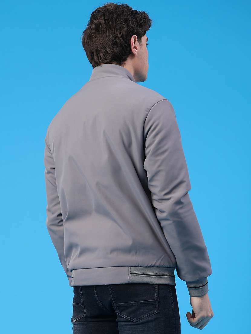 men solid long sleeve insulator bomber jacket - 22177650 -  Standard Image - 3