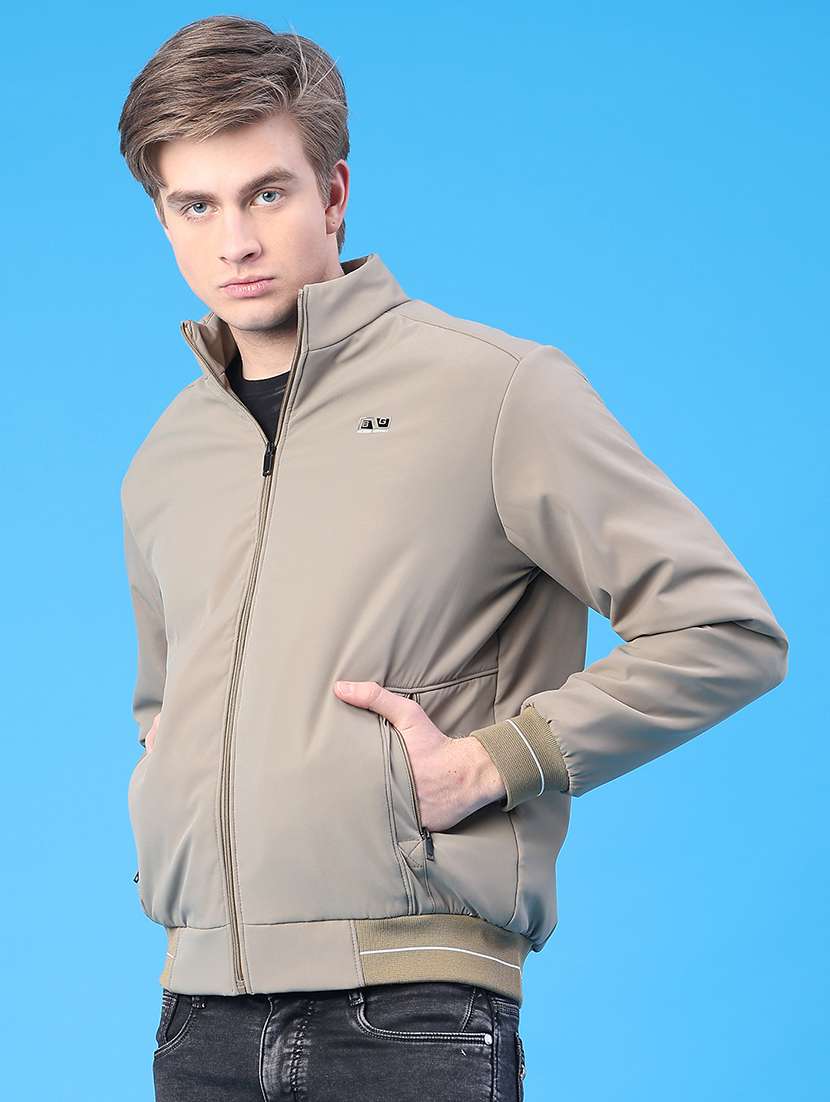men solid long sleeve insulator bomber jacket - 22177655 -  Standard Image - 3