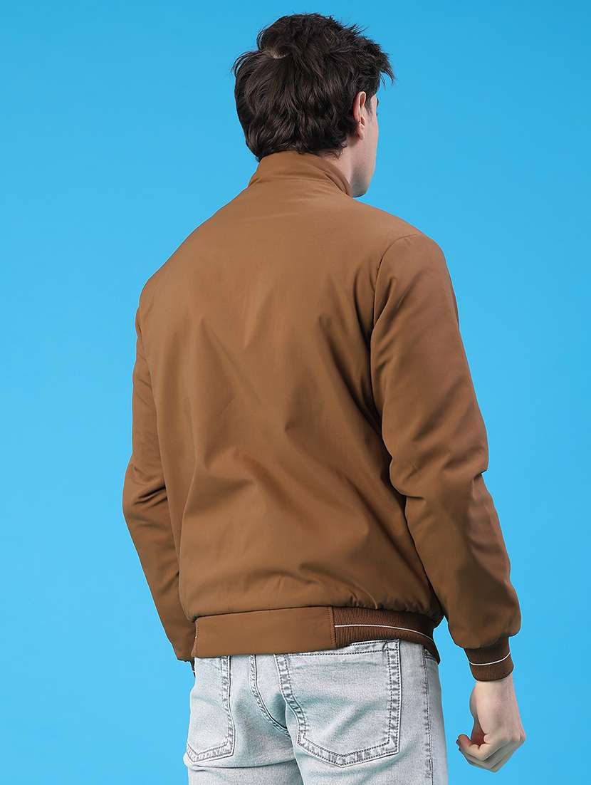 men solid long sleeve insulator bomber jacket - 22177658 -  Standard Image - 3