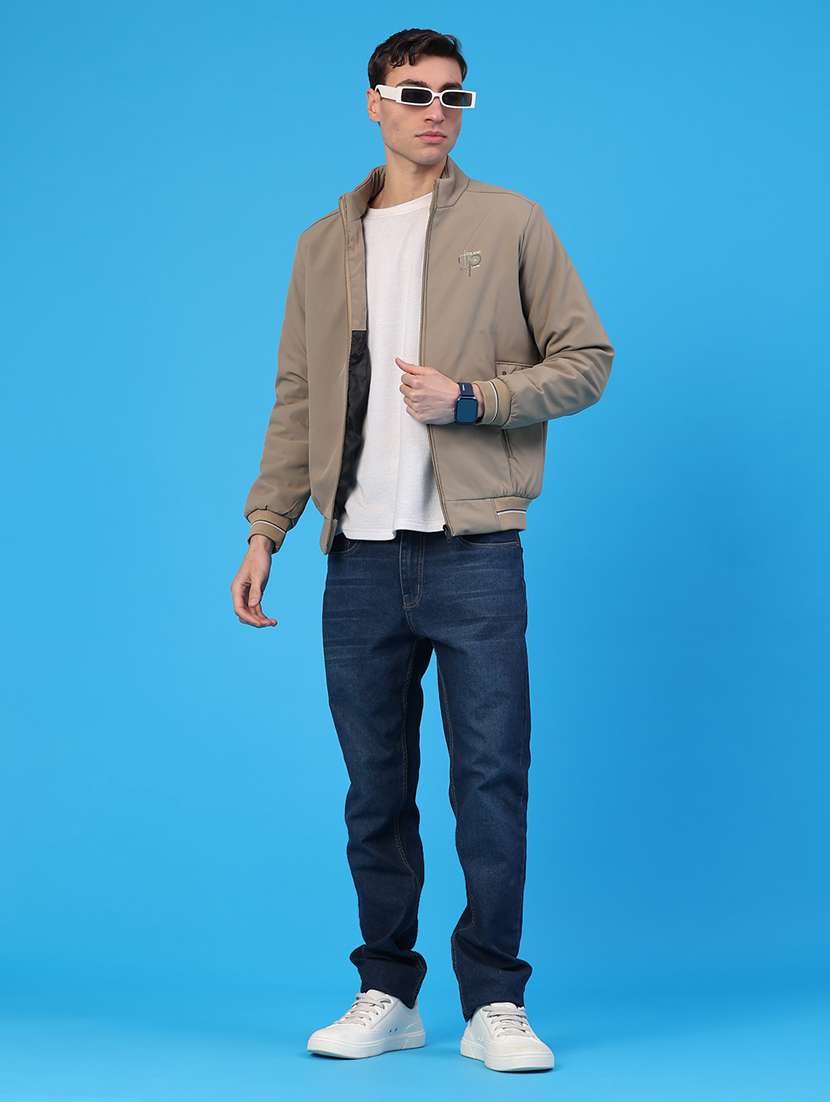 men solid long sleeve insulator bomber jacket - 22177662 -  Standard Image - 5