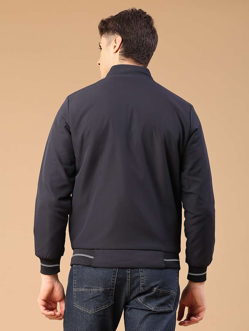 men solid long sleeve insulator bomber jacket - 22177663 -  Standard Image - 3
