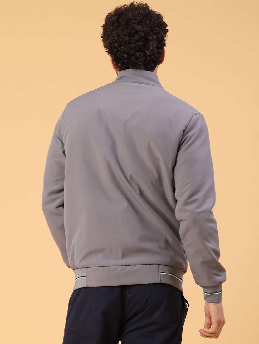 men solid long sleeve insulator bomber jacket - 22177664 -  Standard Image - 3