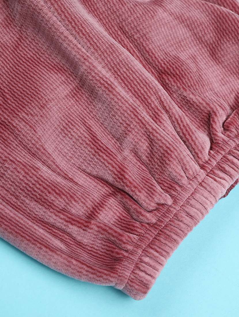 Girls Solid Bootcut Fleece Pajama - 22177680 -  Standard Image - 3