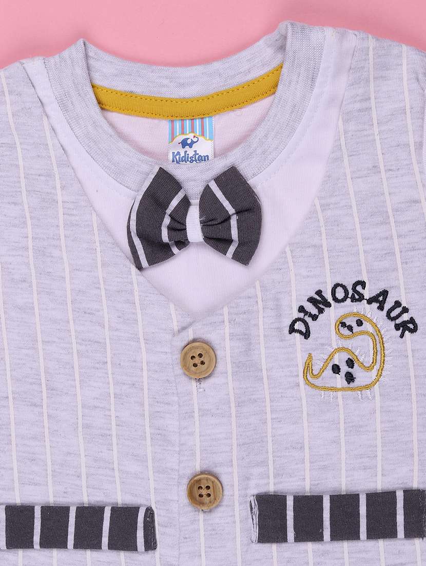 boys striped t-shirt and shorts co-ord set - 22177708 -  Standard Image - 3