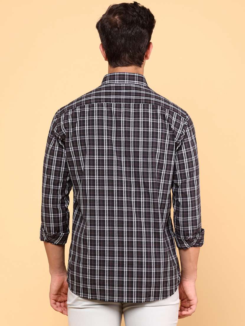 men checkered long sleeve regular fit casual shirt - 22177716 -  Standard Image - 3