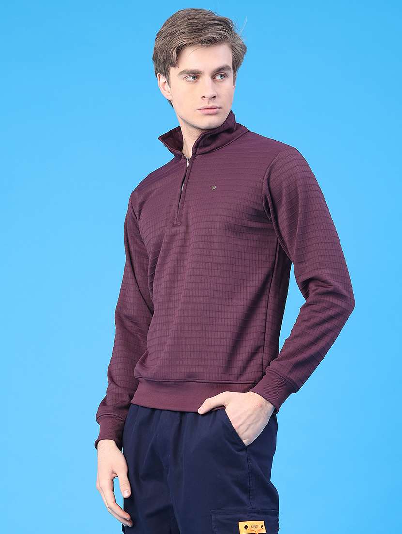 men self design long sleeve regular fit sweatshirt - 22177721 -  Standard Image - 3