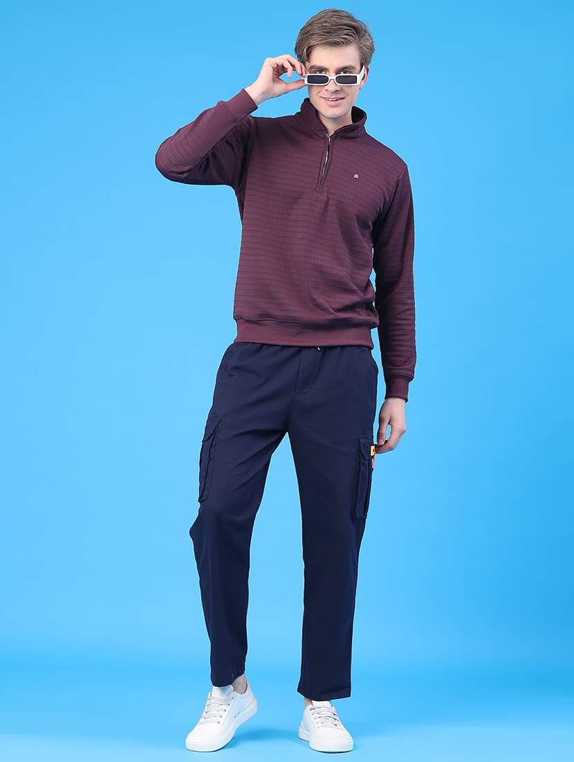 men self design long sleeve regular fit sweatshirt - 22177721 -  Standard Image - 5