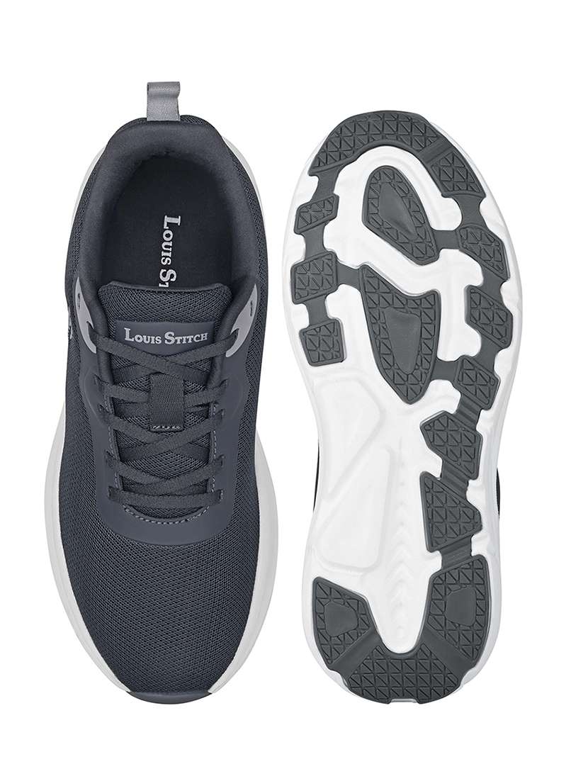 men grey lace up sneaker - 22177787 -  Standard Image - 5