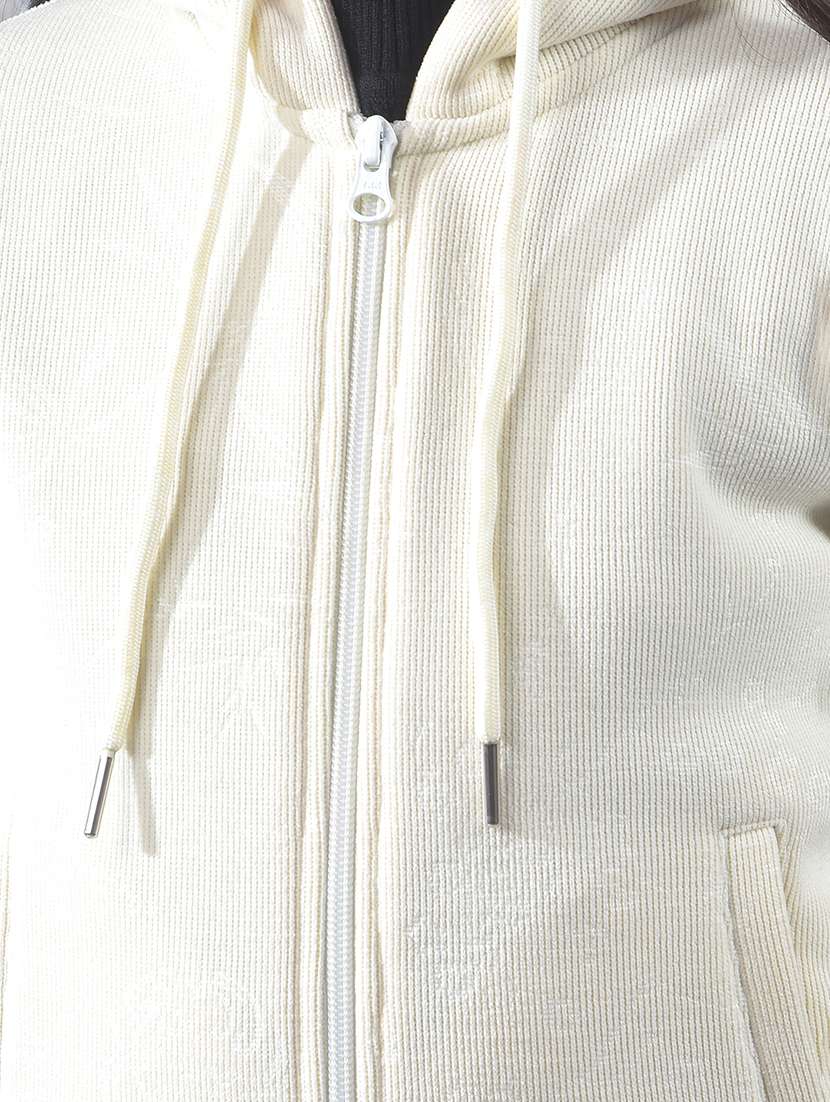 girls solid long sleeve hooded sweatshirt - 22177898 -  Standard Image - 5