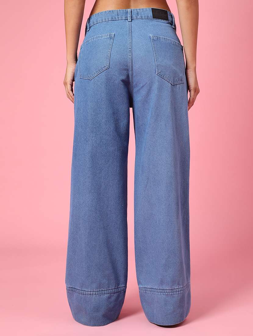 Women Solid Mid Rise Jeans - 22177937 -  Standard Image - 3