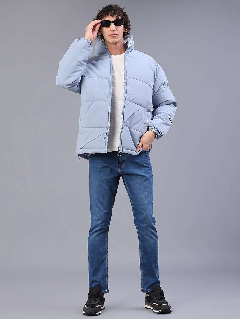 Men Solid Long Sleeve Reversible Puffer Jacket - 22177945 -  Standard Image - 5