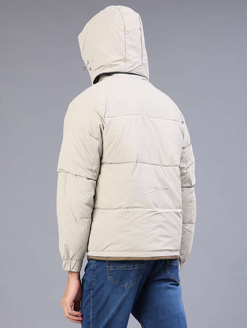 men solid long sleeve puffer jacket - 22177982 -  Standard Image - 3