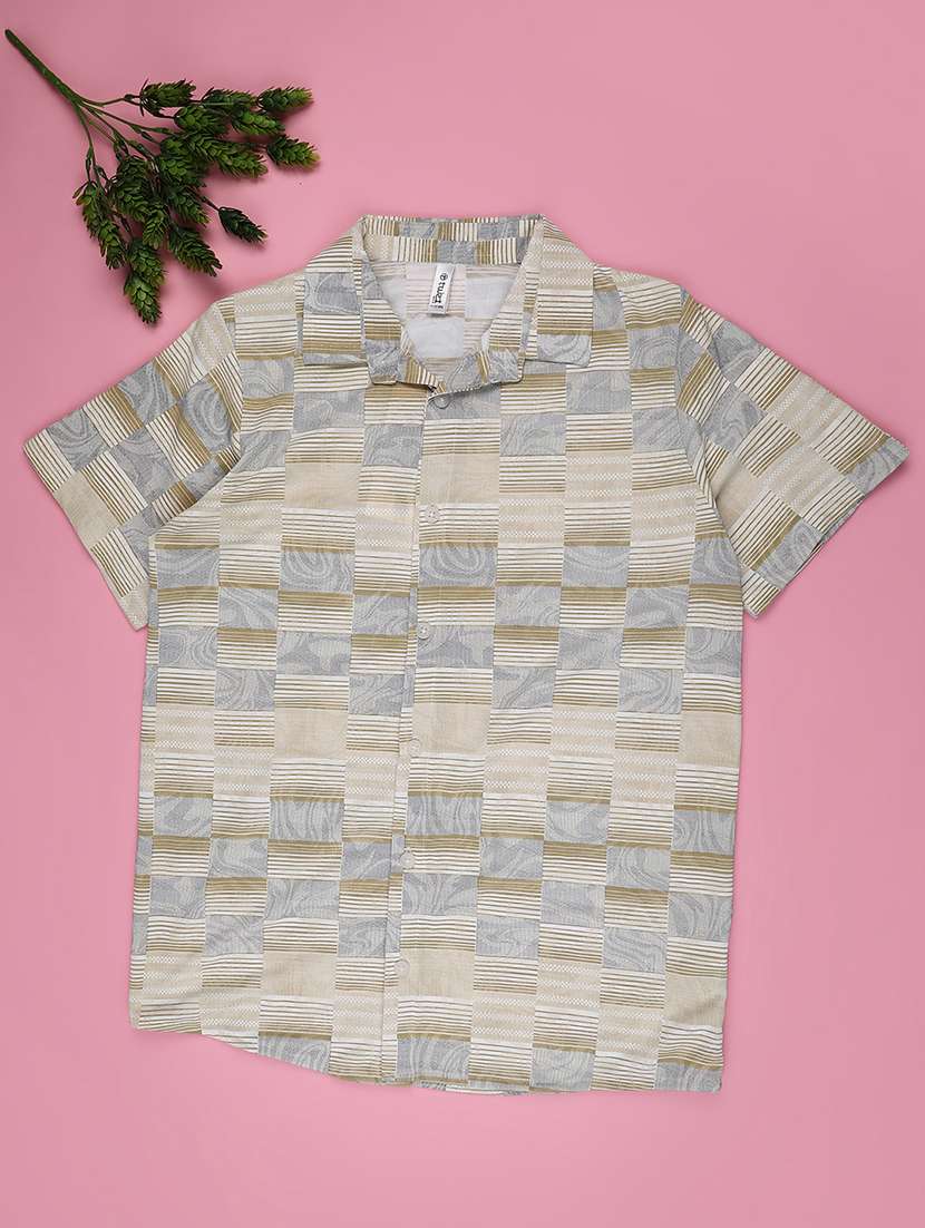 boys printed collared short sleeve shirt - 22178002 -  Standard Image - 5