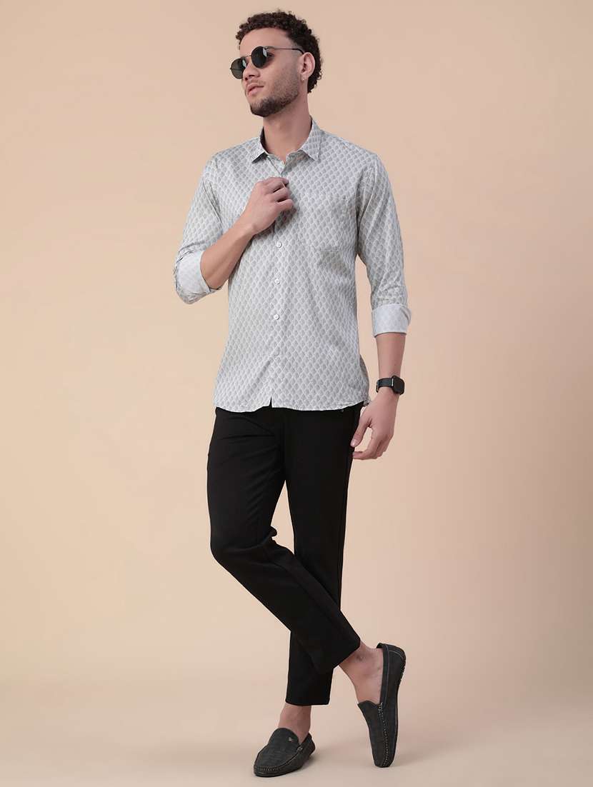 Men Printed Long Sleeves Casual Shirt - 22178033 -  Standard Image - 5