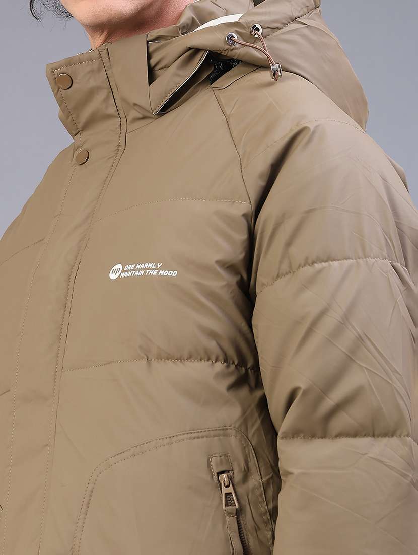 men solid long sleeve puffer jacket - 22178172 -  Standard Image - 3