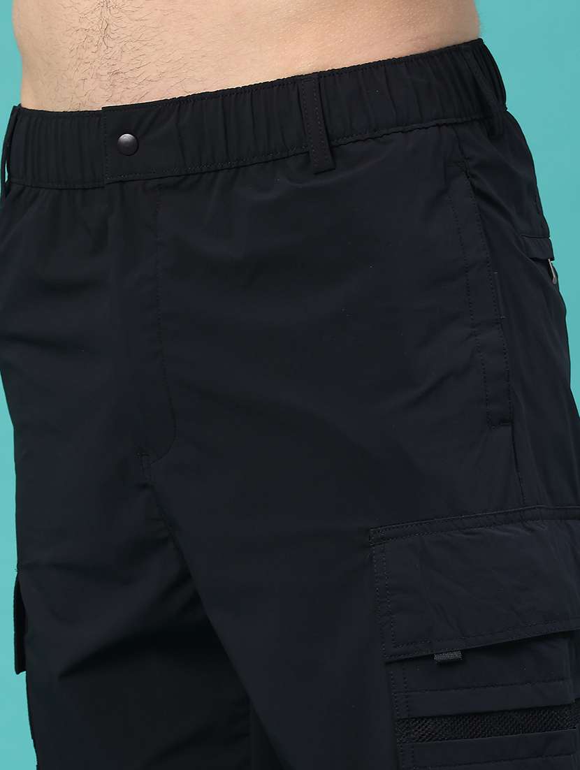black cotton blend cargos - 22178176 -  Standard Image - 5