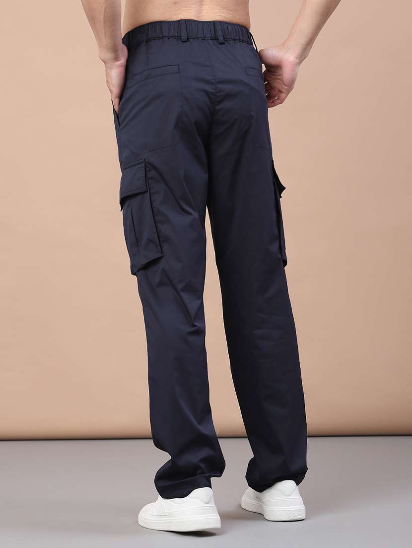 navy blue cotton cargos - 22178178 -  Standard Image - 3