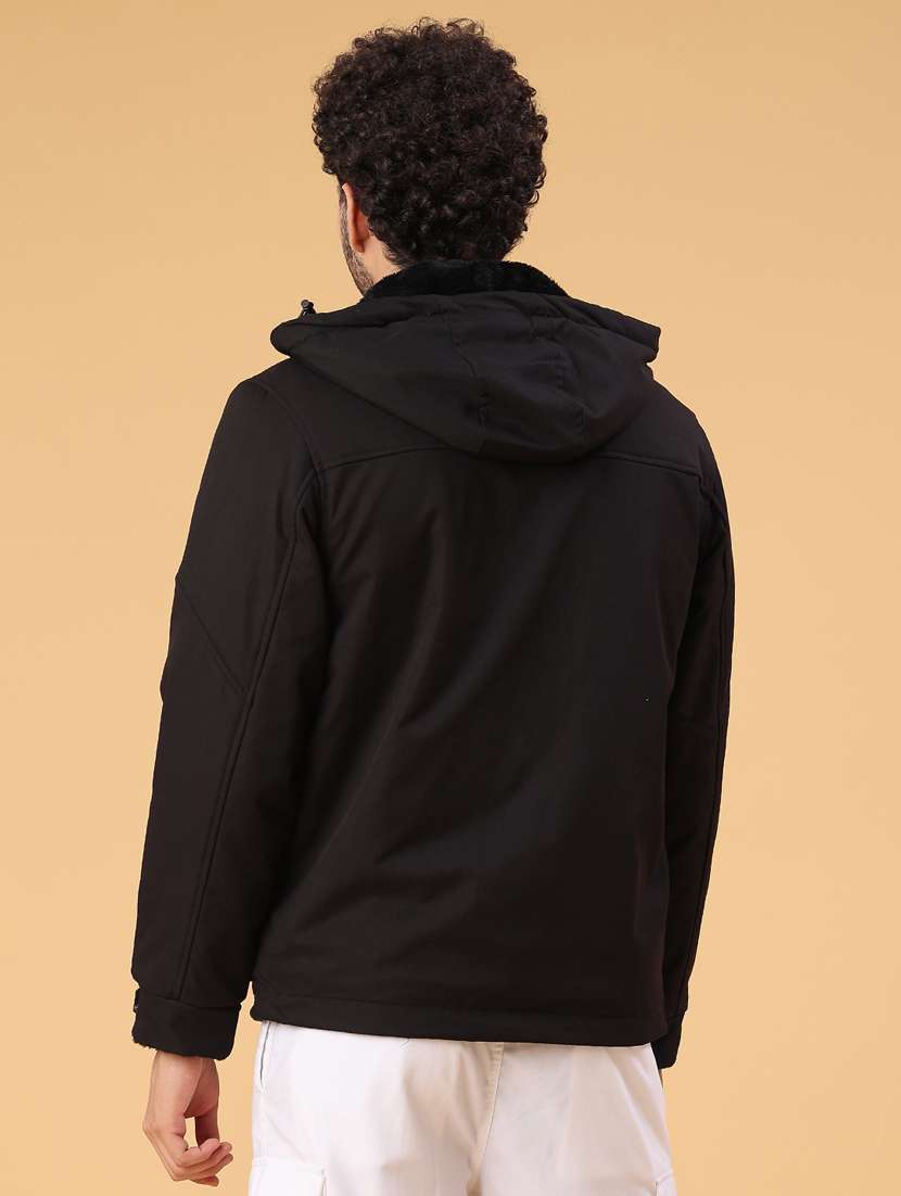 men solid long sleeve insulator bomber jacket - 22178184 -  Standard Image - 3