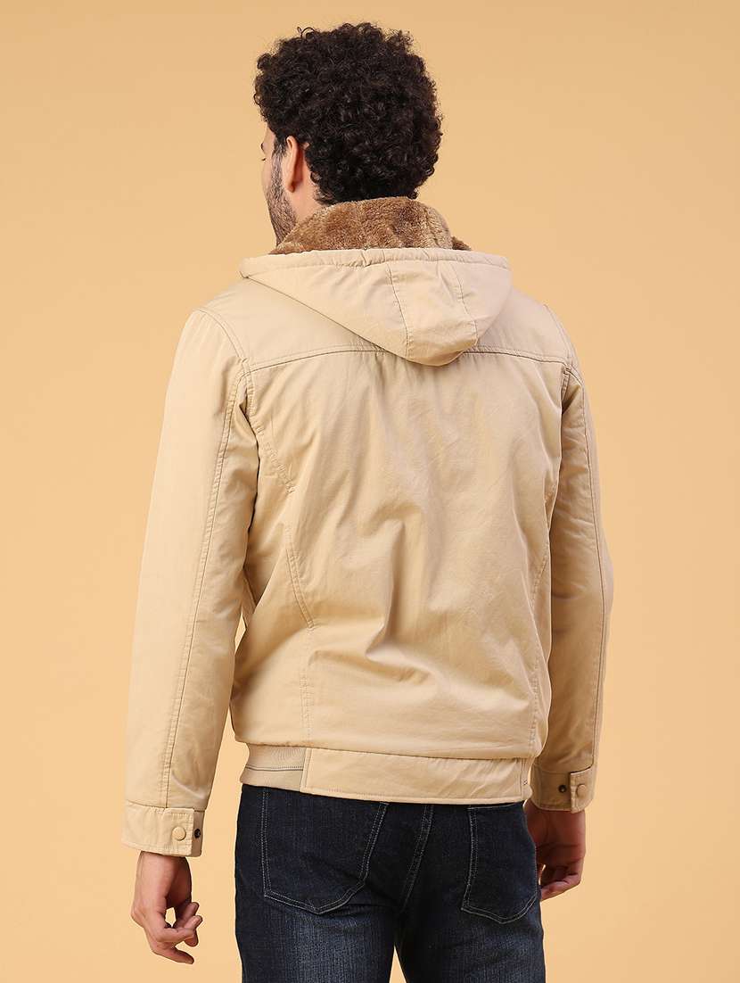 men solid long sleeve insulator bomber jacket - 22178187 -  Standard Image - 3