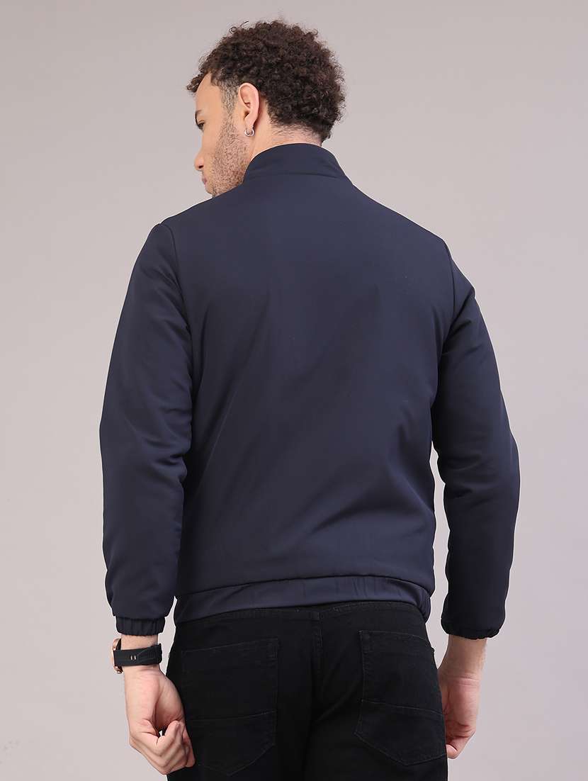 men solid long sleeve insulator bomber jacket - 22178235 -  Standard Image - 3