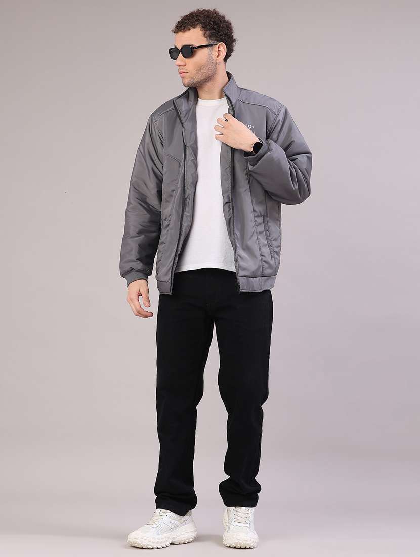 men solid long sleeve lightweight bomber jacket - 22178263 -  Standard Image - 5