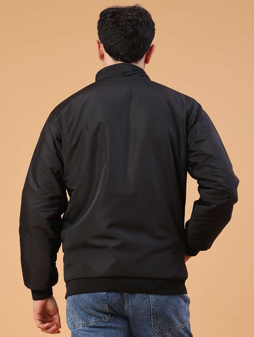 men solid long sleeve lightweight bomber jacket - 22178265 -  Standard Image - 3