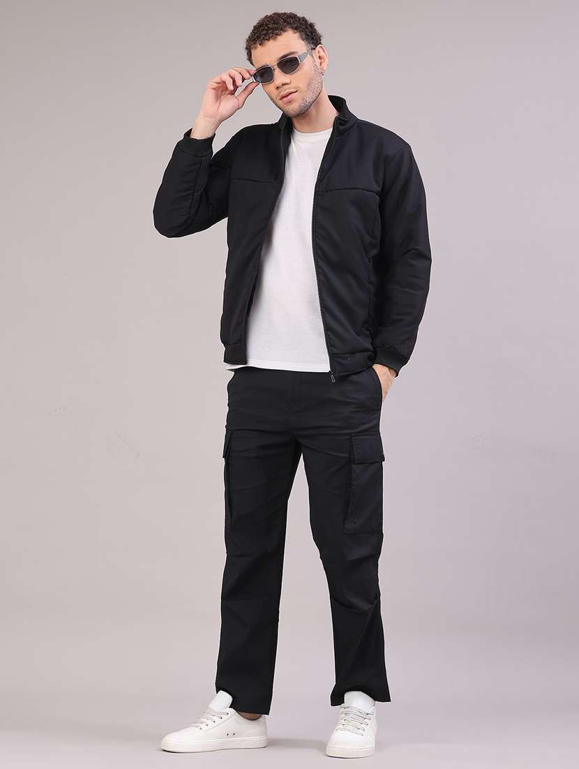 men solid long sleeve lightweight bomber jacket - 22178271 -  Standard Image - 5