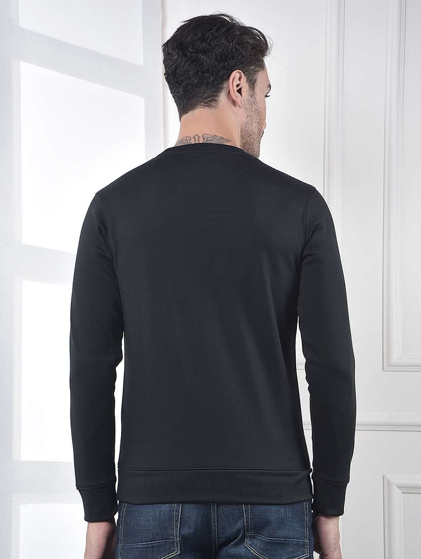 men chest print long sleeve regular fit sweatshirt - 22178302 -  Standard Image - 3