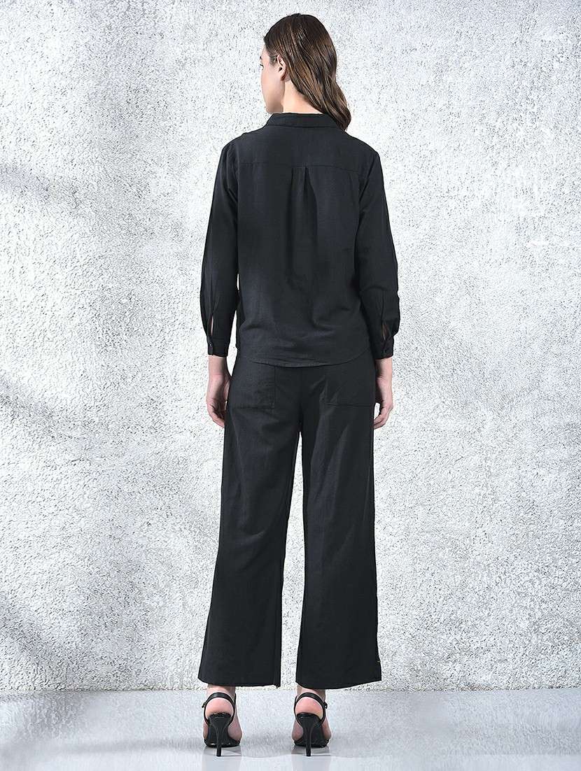 women embroidered shirt and trouser co-ord set - 22178331 -  Standard Image - 3