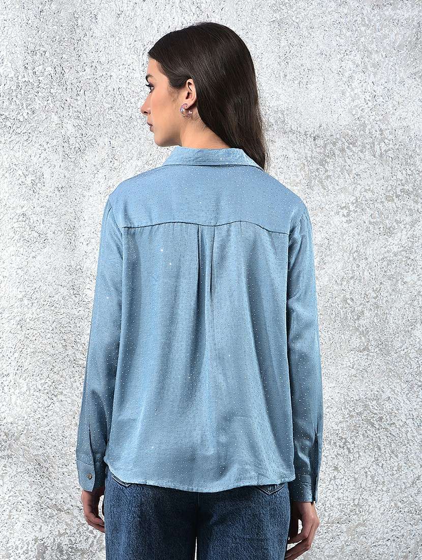 women collared long sleeve shirt - 22178351 -  Standard Image - 3